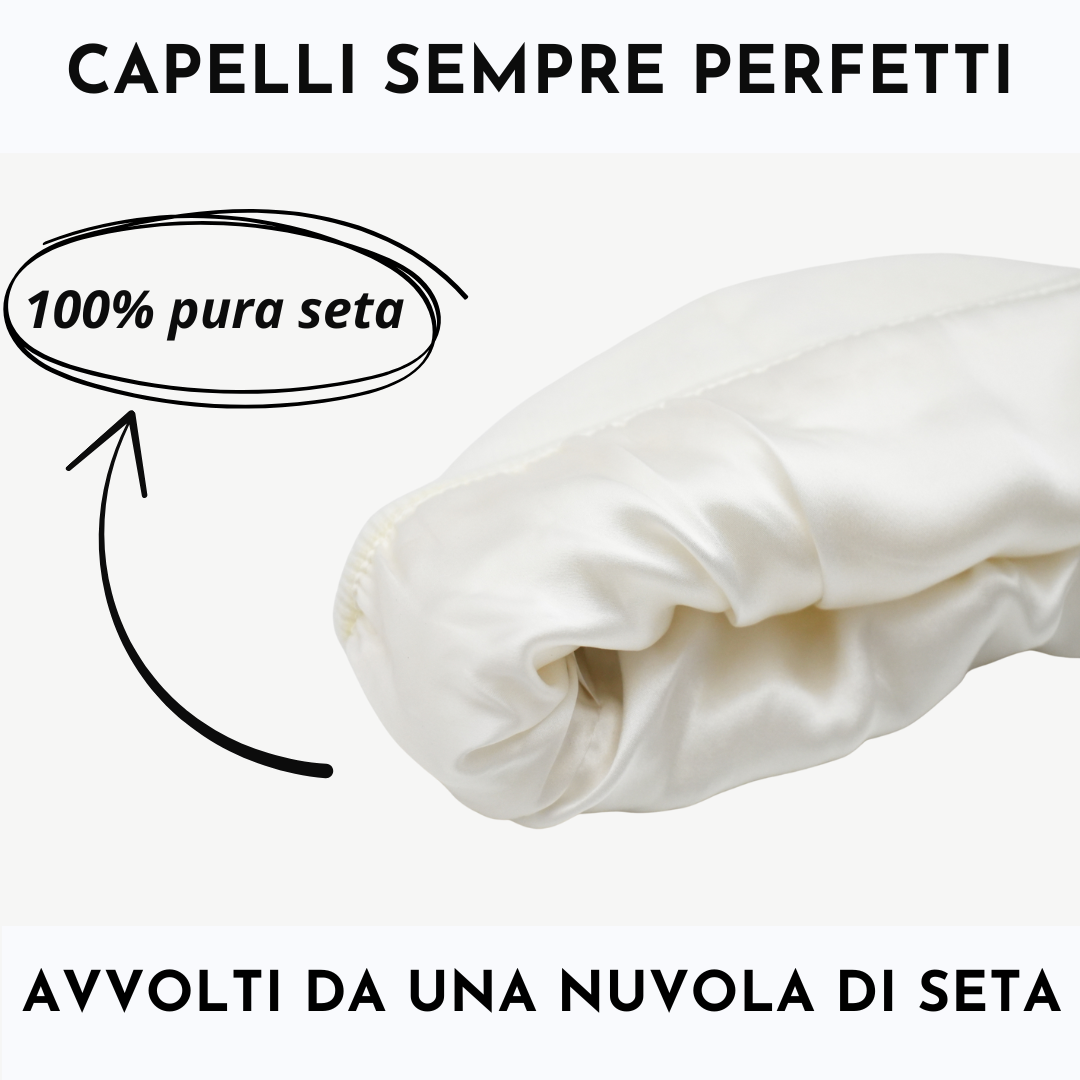 Cappello Invernale unisex 100% Seta | Bianco