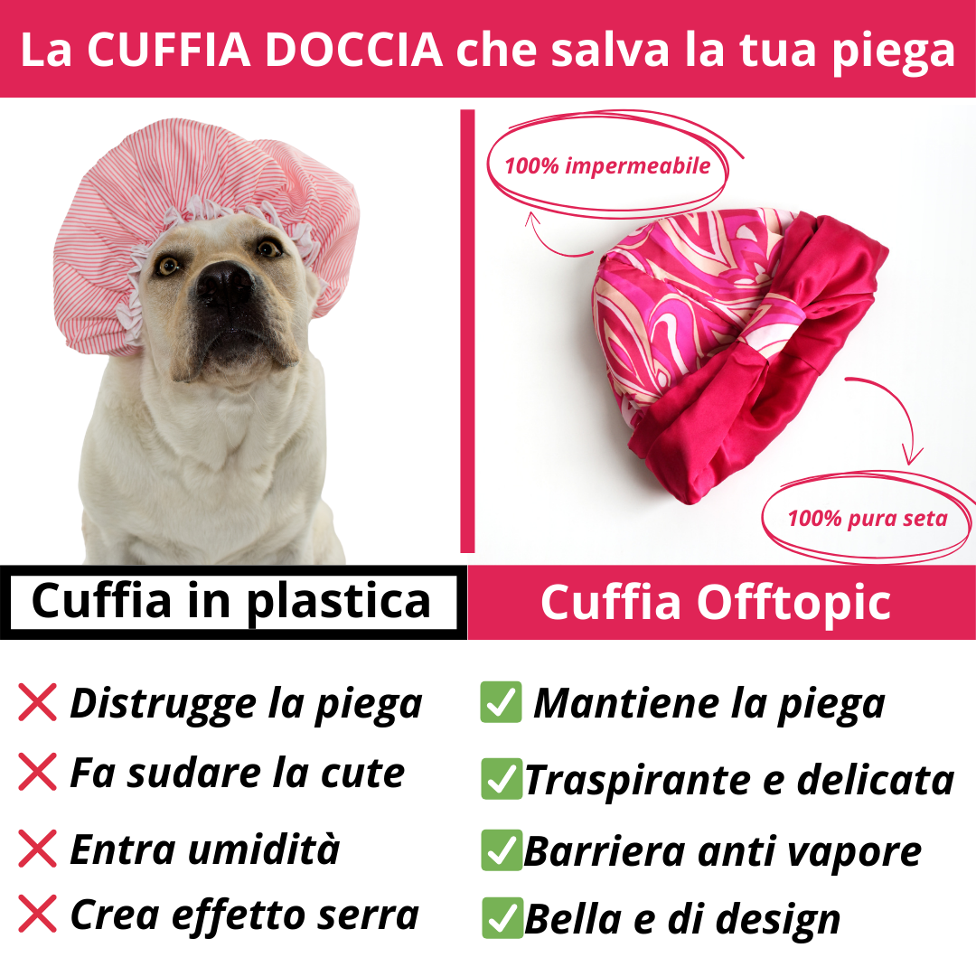 cuffia doccia donna salva piega impermeabile
