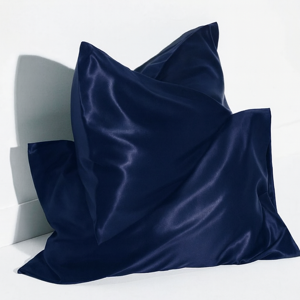 Federa 100% Seta Anticrespo | Blu Navy