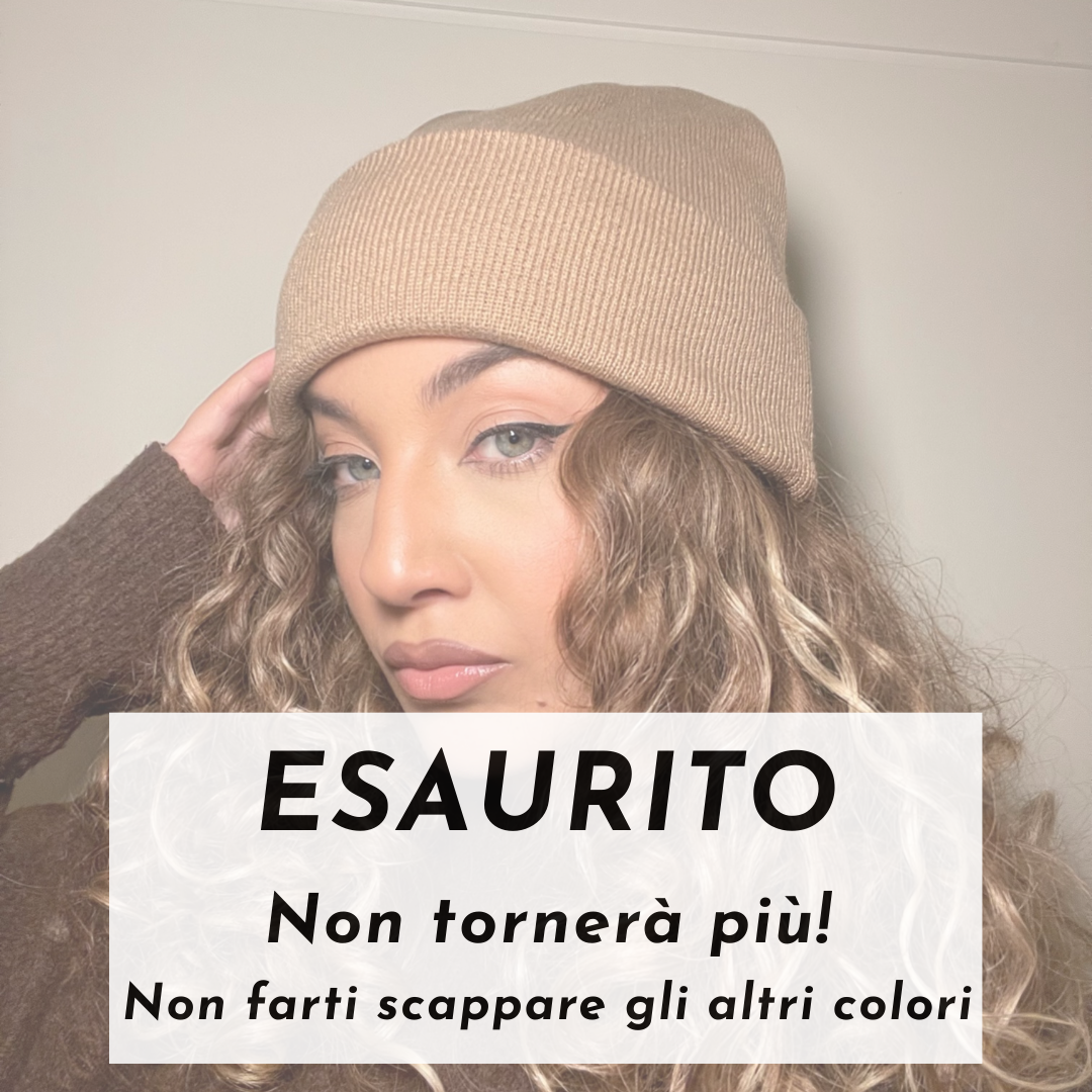 Cappello Invernale unisex 100% Seta | Camel