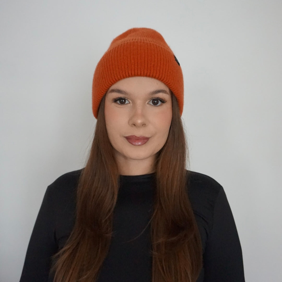 Cappello Invernale Unisex Interno 100% Seta Anticrespo | Orange