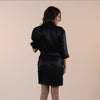 Kimonos en soie | Noir