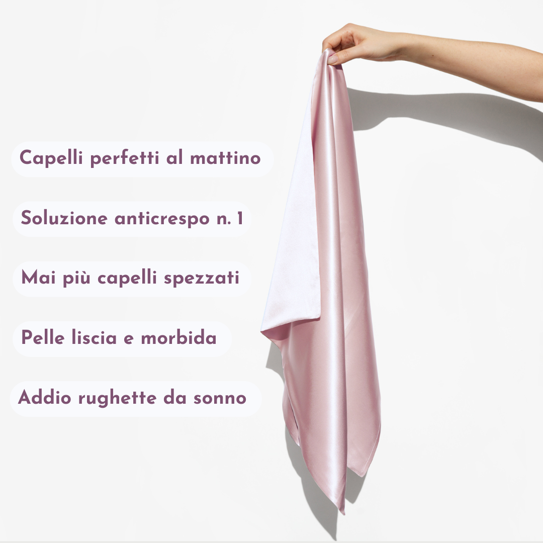 Taie d'oreiller pure soie 50x75 | Rose