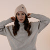 Cappello Invernale Unisex | Berretto con Interno 100% Seta Anticrespo | Rosa Salmon