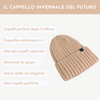 Cappello Invernale Donna Interno 100% Seta Anticrespo | Rosa Salmon