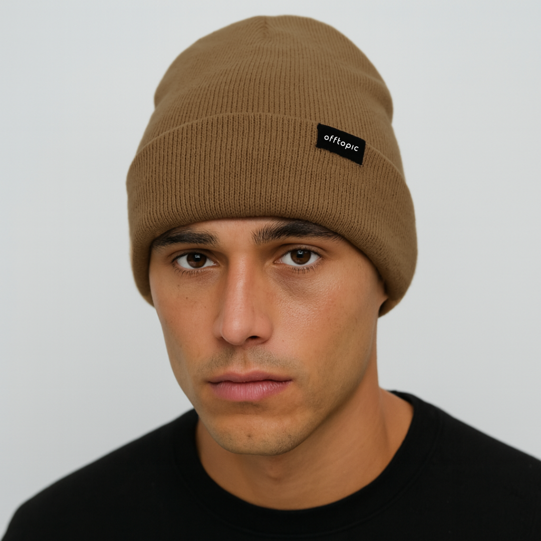 Cappello Invernale unisex interno 100% Seta Anticrespo | Camel