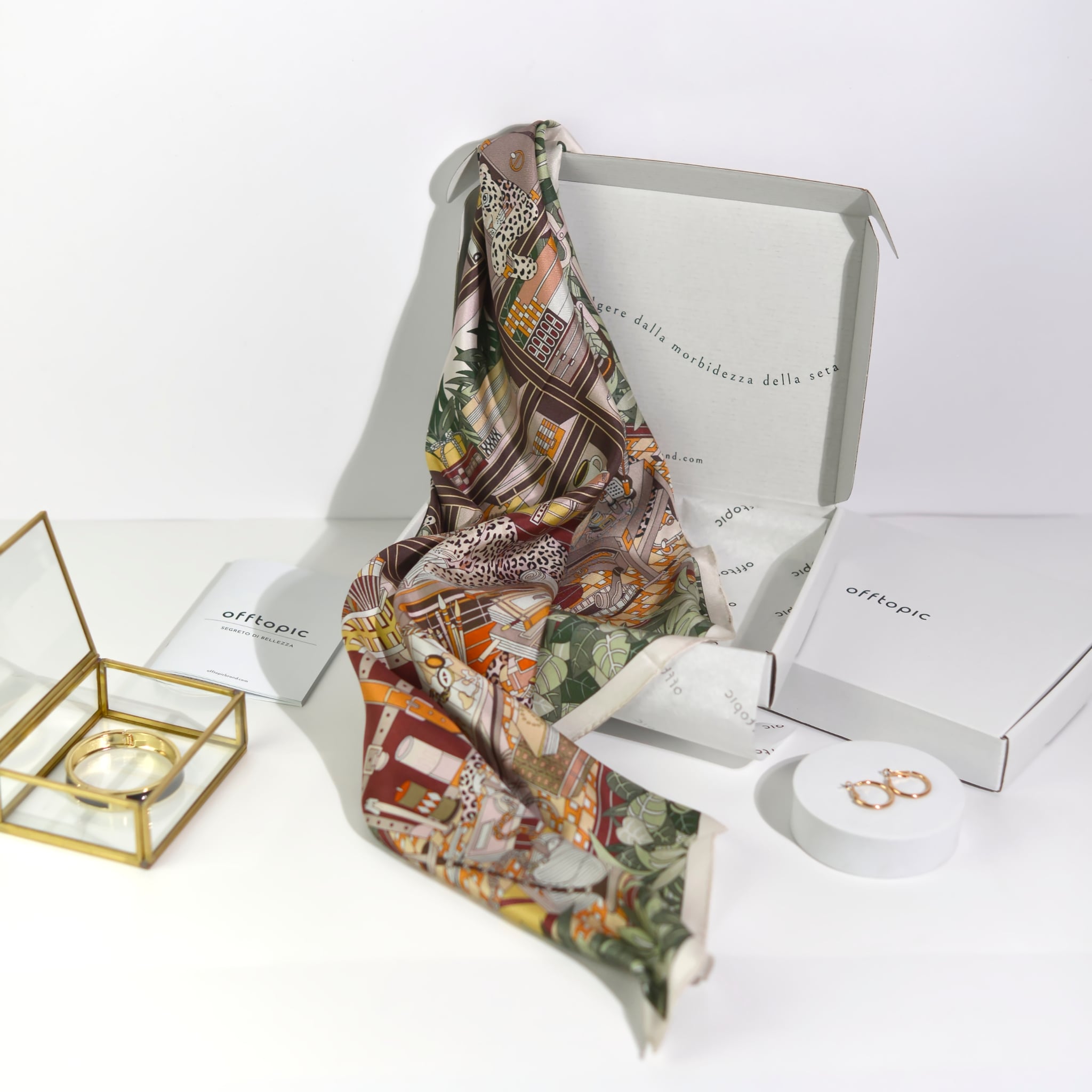 foulard lusso pack regalo bianco