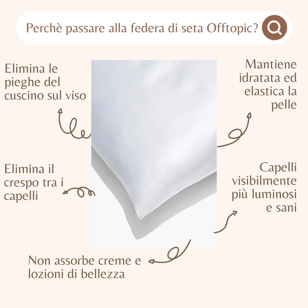 Taie d'oreiller pure soie 50x75 | Blanc